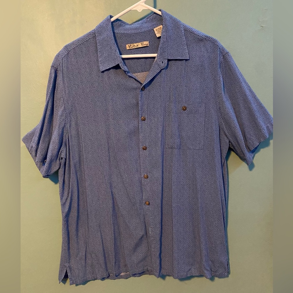 Batik Bay Blue Button up